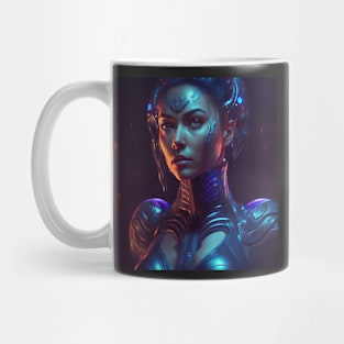 Beautiful Cybernetic Female Mug